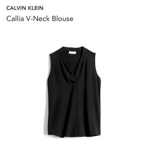 Calvin Klein Sleeveless Black Top